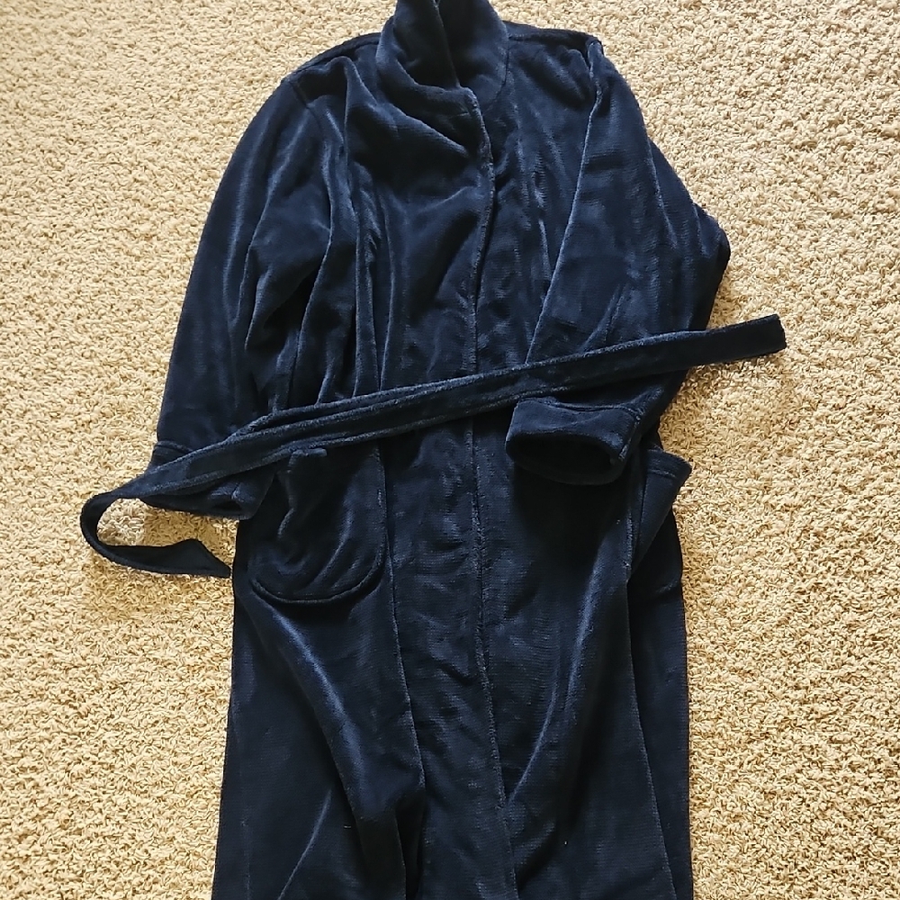 Nordstrom Men's Shop Deep Blue Plush Robe